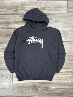 Y2K Stussy Hoodie Navy